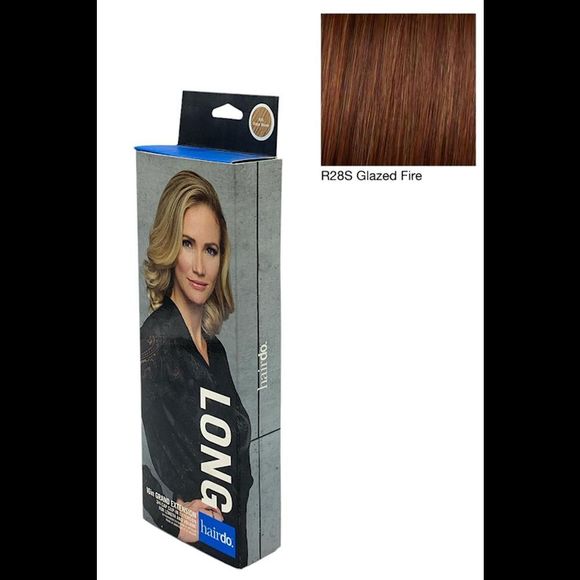 Hairdo 16in Grand Extension 3/4 Cap Clip-in Extension Glazed Fire
